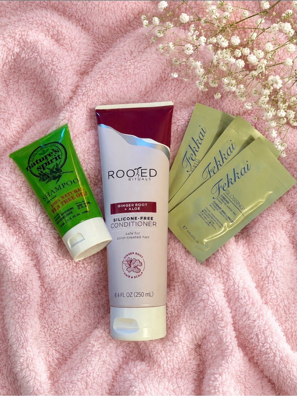 🤩Hair Care Bundle -Nature's Spirit, Rooted & Fekkai Shampoo Conditioner Glossing